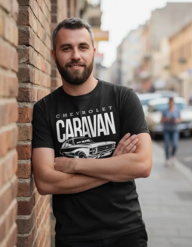 Camiseta Chevrolet Caravan Algodão da Loja Louca por Opalas